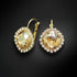 Серьги "Apžilbinošs Mirdzums III (Golden Shadow)" с кристаллами Swarovski™